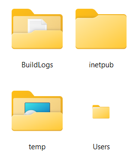 Large icon view of items in file explorer